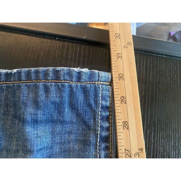 Affliction Denim Jeans Mens 36x30 Blue Distressed SP - Picture 10 of 10